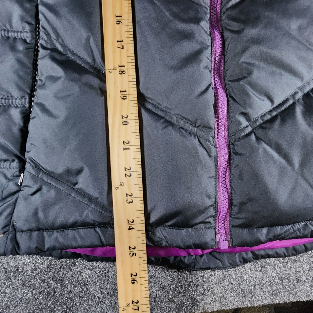 Cabelas Goose Down 650 Puffer Vest Women's Black And Purple Size‎ S Petite - Picture 10 of 10
